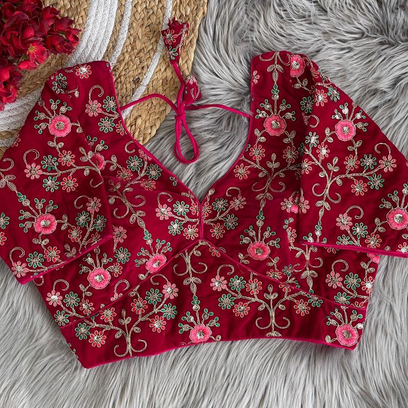 Sabella 1015 catalog Embroidery work blouse wholesale 