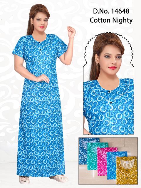 Sabella 14648 & 14651 cotton nighty