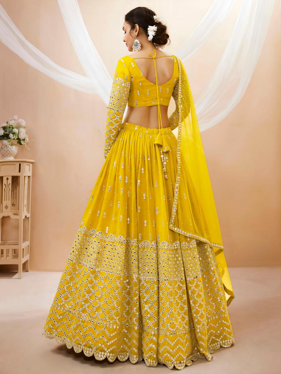 Sabella 303 Yellow catalog yellow lehenga online india