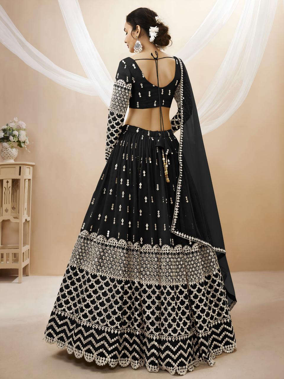 Sabella 305 Black catalog wholesale lehenga market in surat
