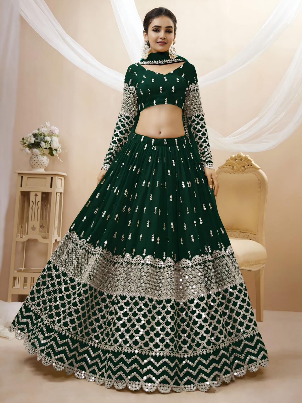Sabella 308 Green catalog lehenga wholesale market
