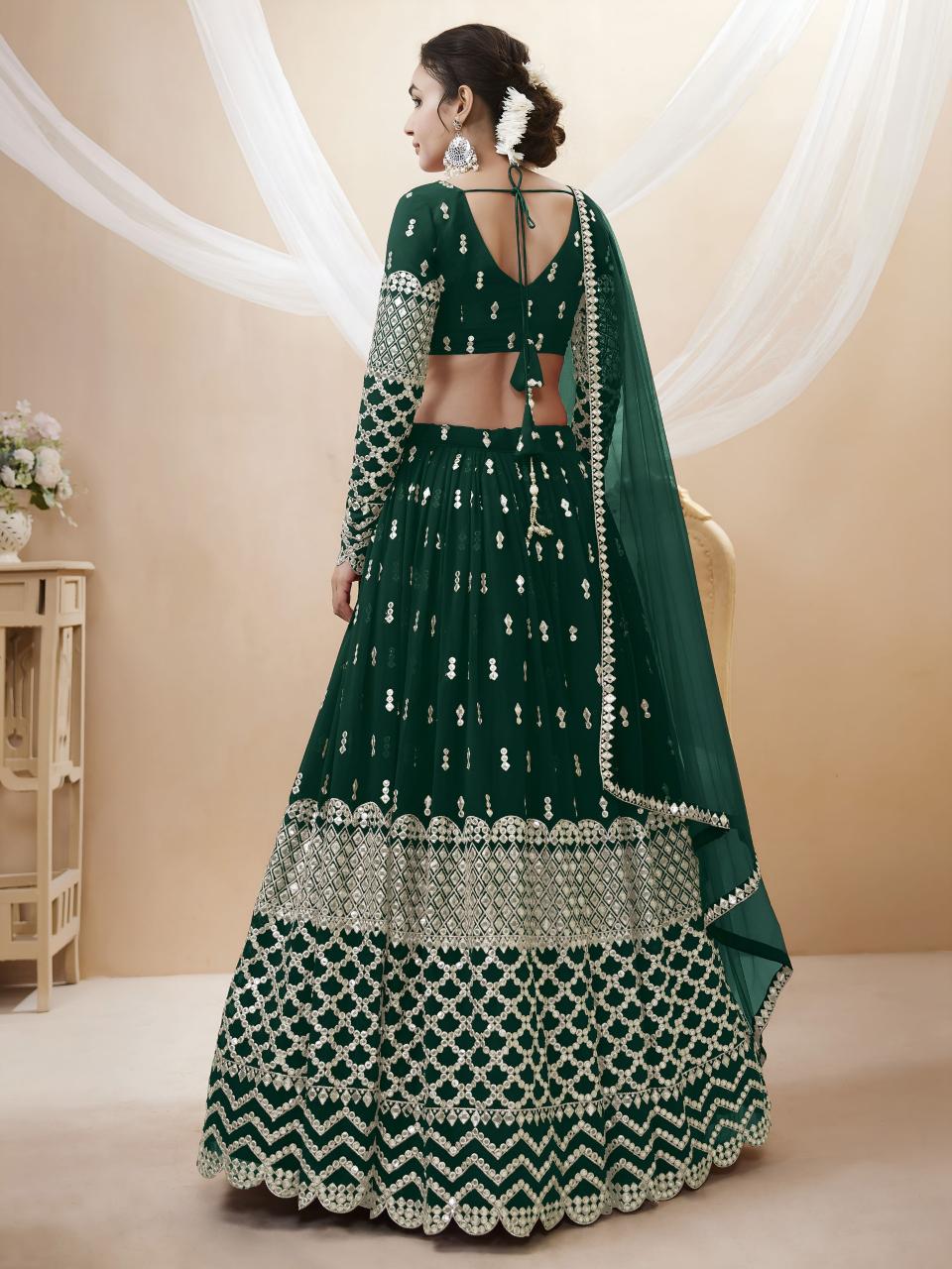 Sabella 308 Green catalog lehenga wholesale market