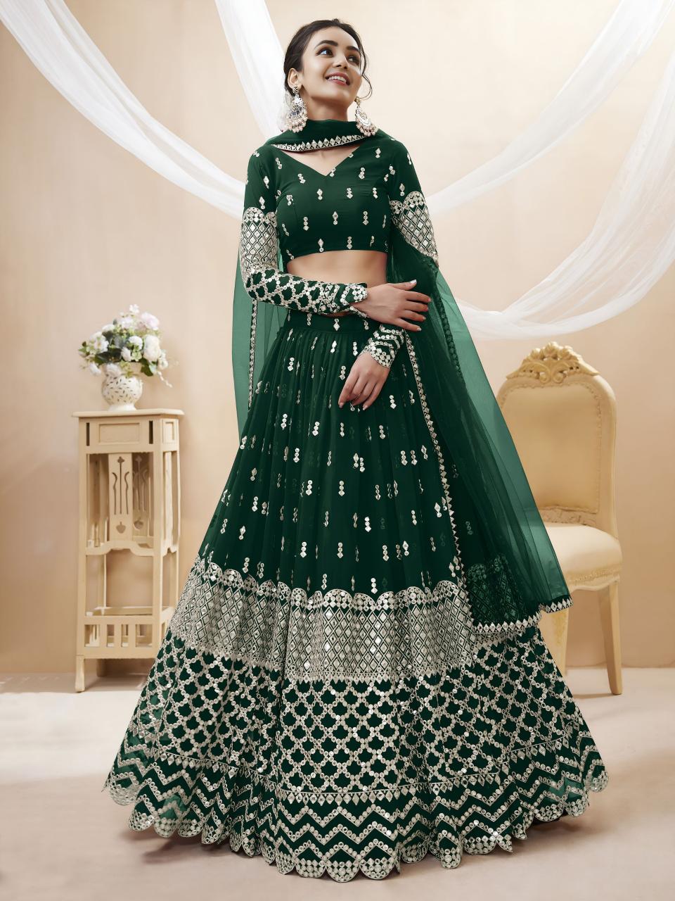 Sabella 308 Green catalog lehenga wholesale market