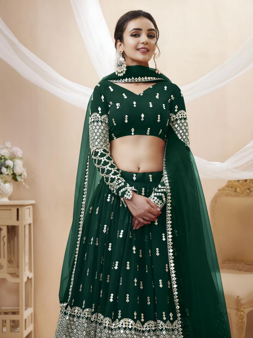 Sabella 308 Green catalog lehenga wholesale market