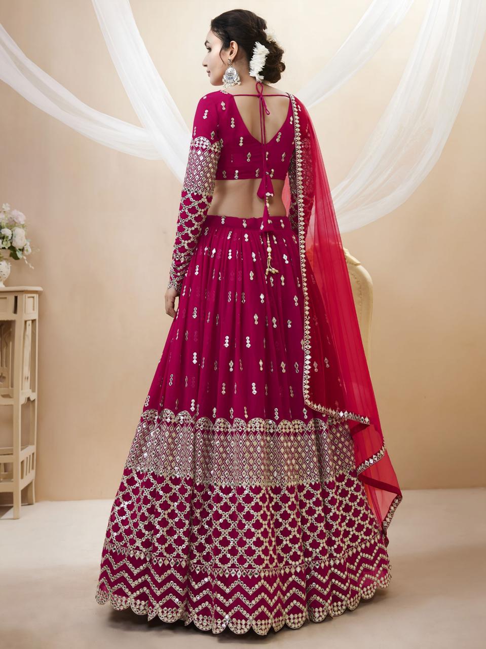 Sabella 310 Hot Pink catalog lehenga wholesale in hyderabad