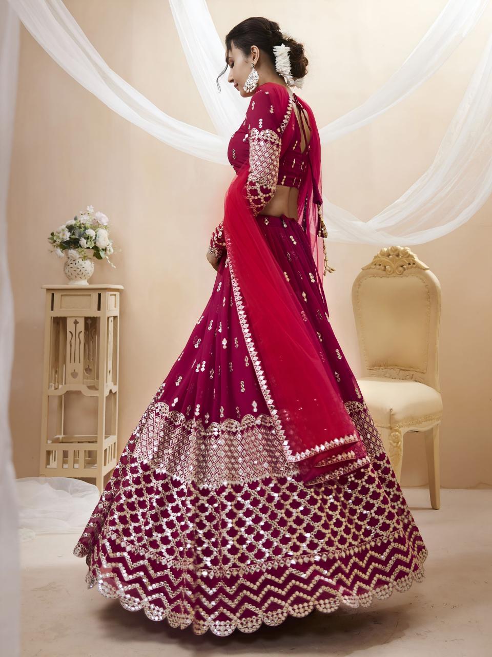 Sabella 310 Hot Pink catalog lehenga wholesale in hyderabad