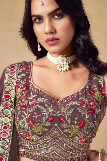 Sabella 5134 Light Purple catalog lehenga designs 2017 with price in india
