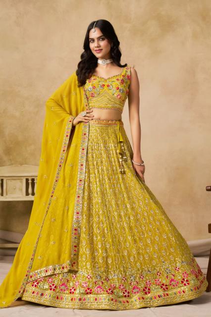 Sabella 5134 Yellow catalog lehenga cuttack odisha india