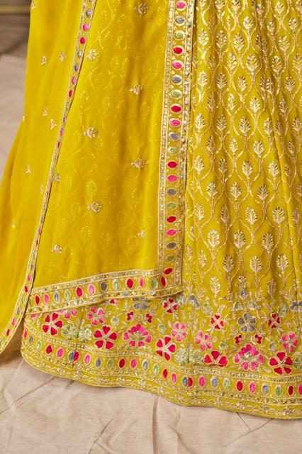Sabella 5134 Yellow catalog lehenga cuttack odisha india