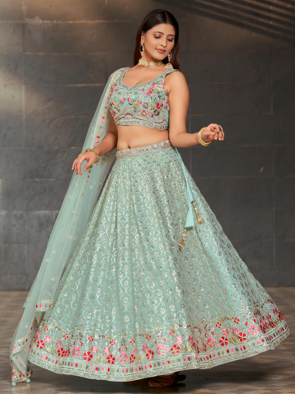 Sabella 8002 catalog lehenga styles in india