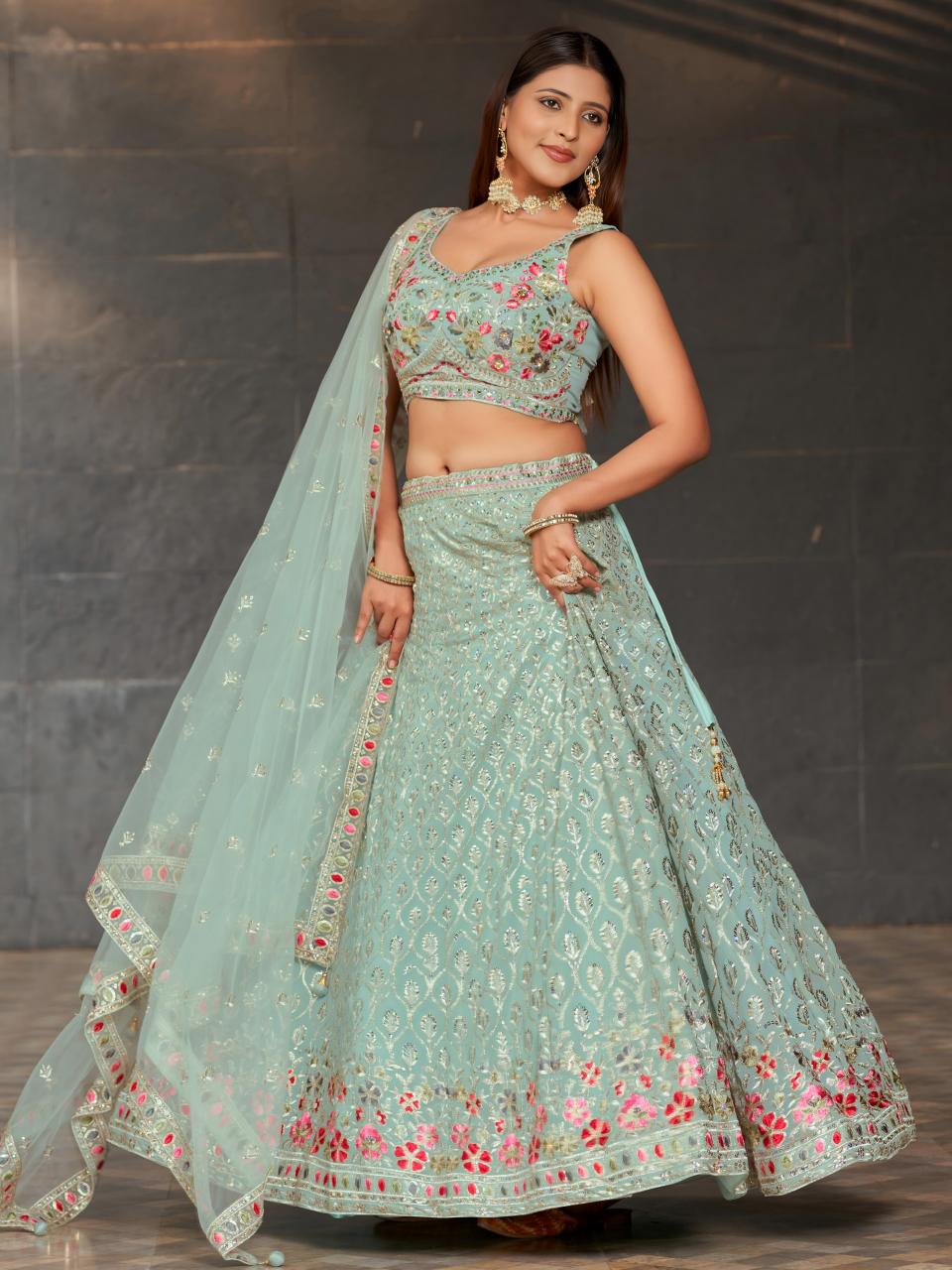 Sabella 8002 catalog lehenga styles in india