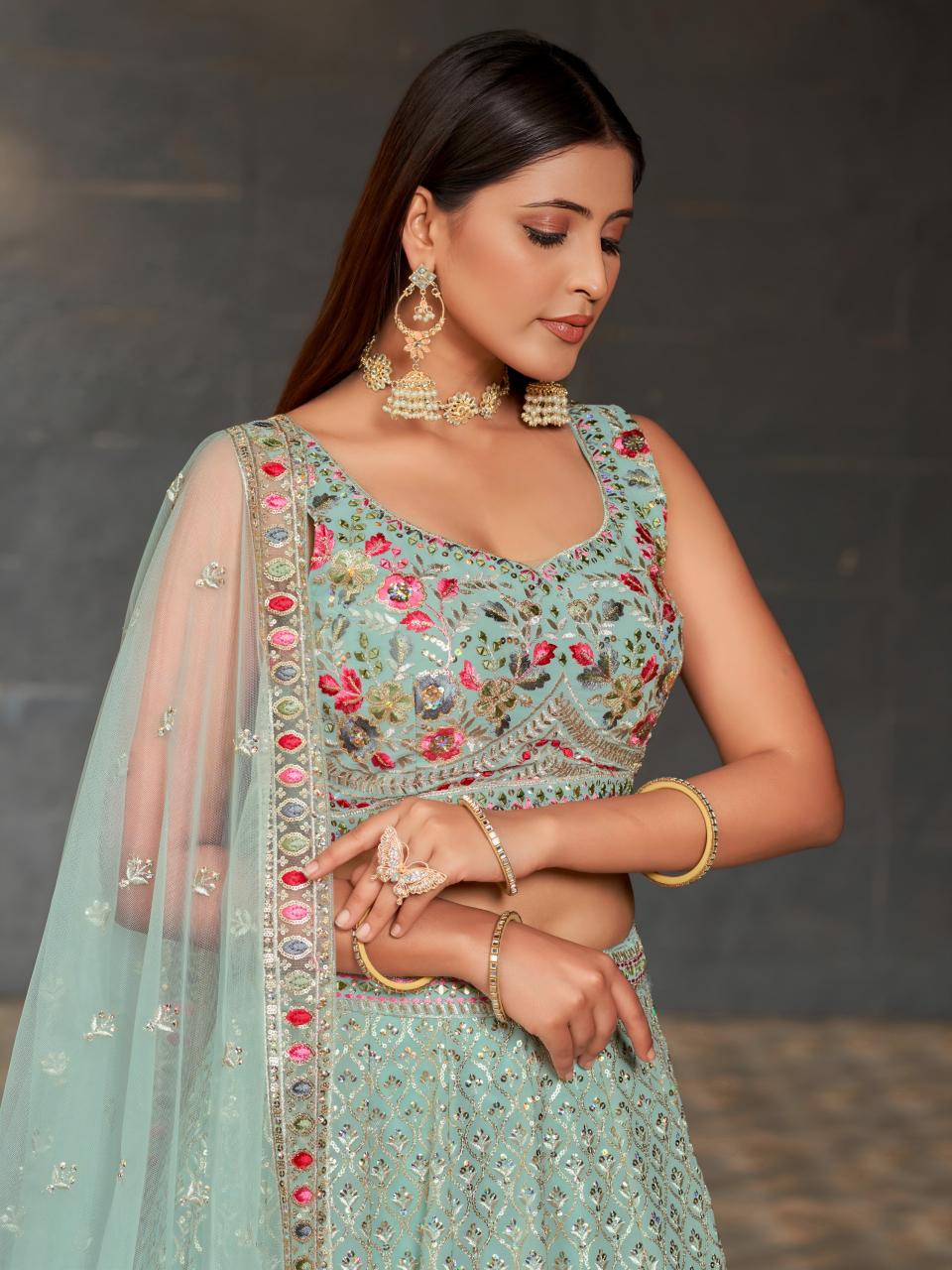 Sabella 8002 catalog lehenga styles in india