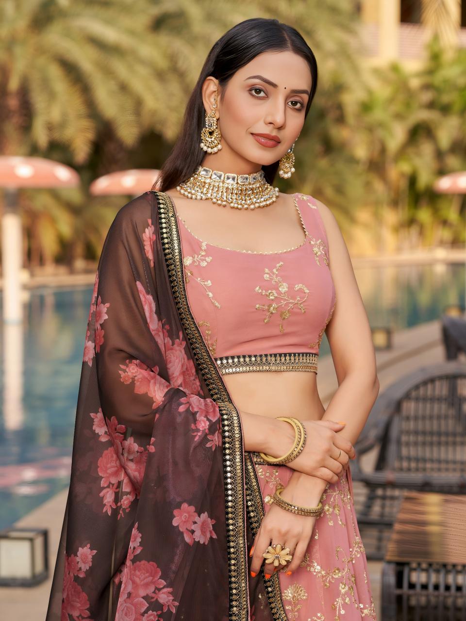Sabella 8005 catalog lehenga style saree online shopping in india