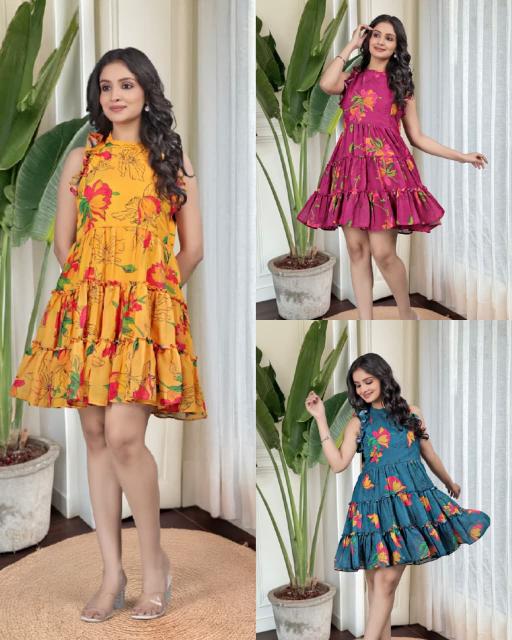 Sabella CM 01 catalog Printed Georgette western dress