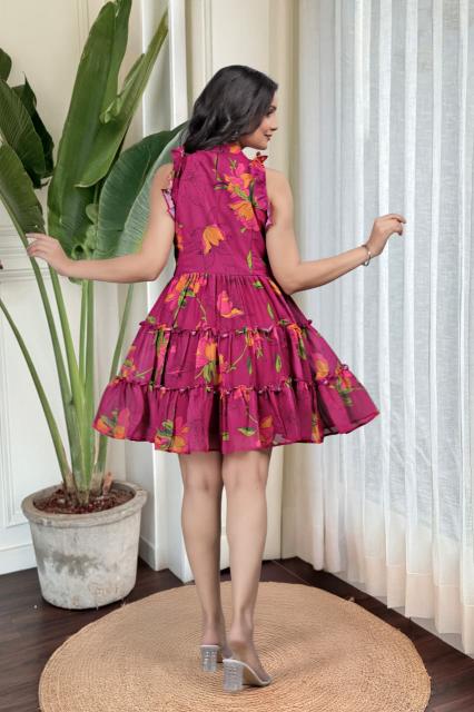 Sabella CM 01 catalog Printed Georgette western dress