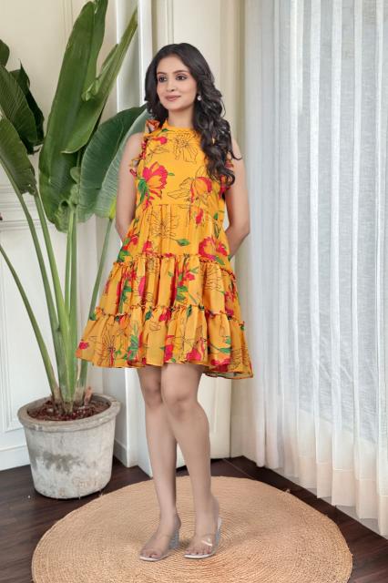 Sabella CM 01 catalog Printed Georgette western dress