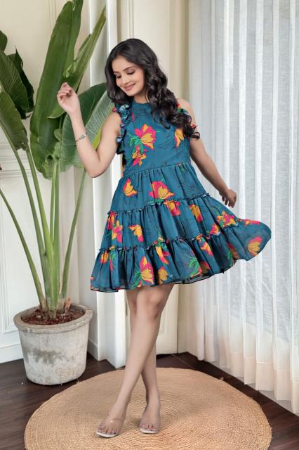 Sabella CM 01 catalog Printed Georgette western dress