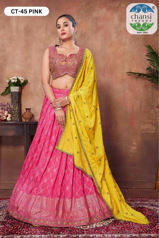 Sabella CT 45 Pink & 45 YLW catalog lehenga tops online india
