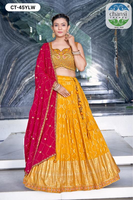 Sabella CT 45 Pink & 45 YLW catalog lehenga tops online india