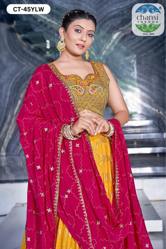 Sabella CT 45 Pink & 45 YLW catalog lehenga tops online india