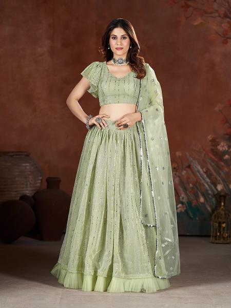 Sabella Fancy net catalog net lehengas india