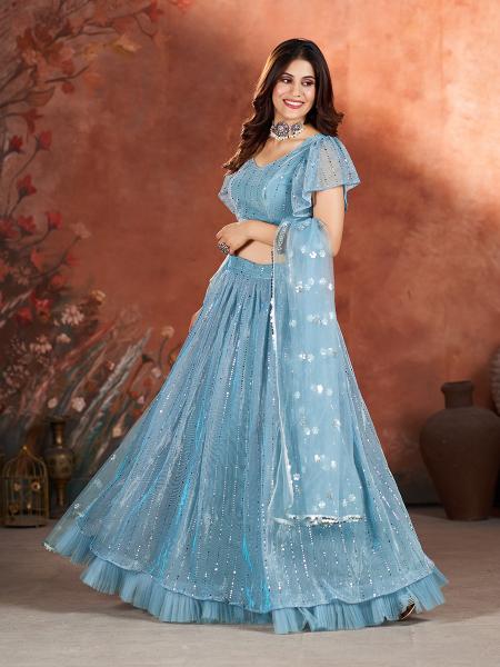 Sabella Fancy net catalog net lehengas india