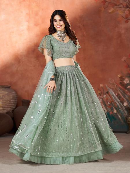 Sabella Fancy net catalog net lehengas india