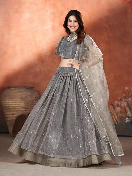 Sabella Fancy net catalog net lehengas india