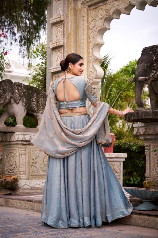 Sabella Fendi catalog western lehenga set online india