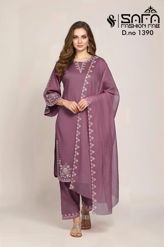 Safa Fashion Fab 1390 catalog pakistani suits wholesalers in surat