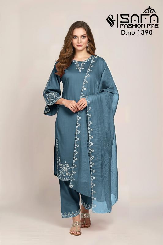 Safa Fashion Fab 1390 catalog pakistani suits wholesalers in surat