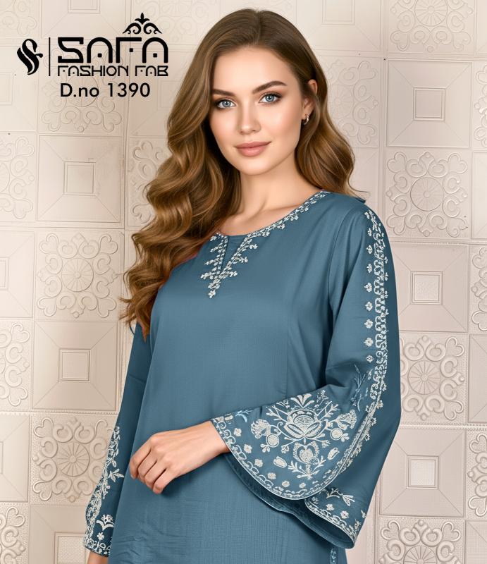 Safa Fashion Fab 1390 catalog pakistani suits wholesalers in surat