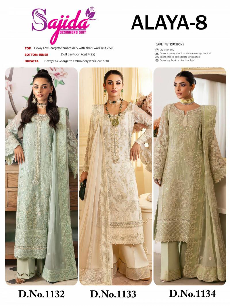 Sajida Alaya Vol 8 catalog wholesale market for pakistani suits in mumbai