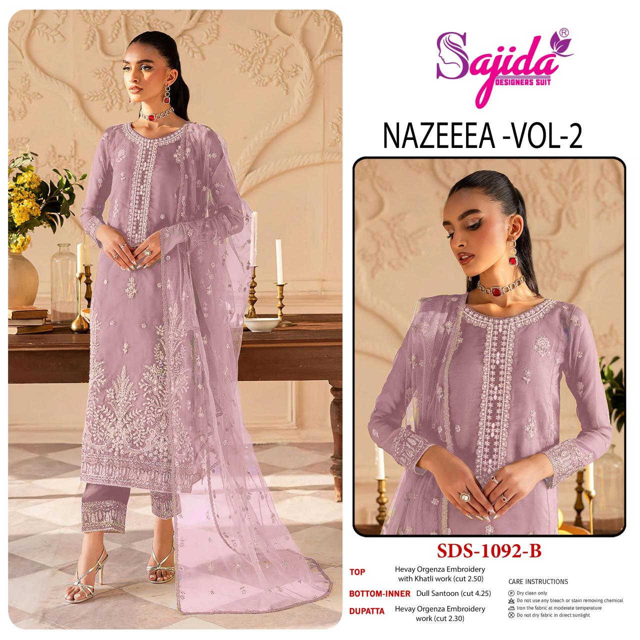 Sajida Nazeena vol 2 catalog pakistani suits wholesale in india