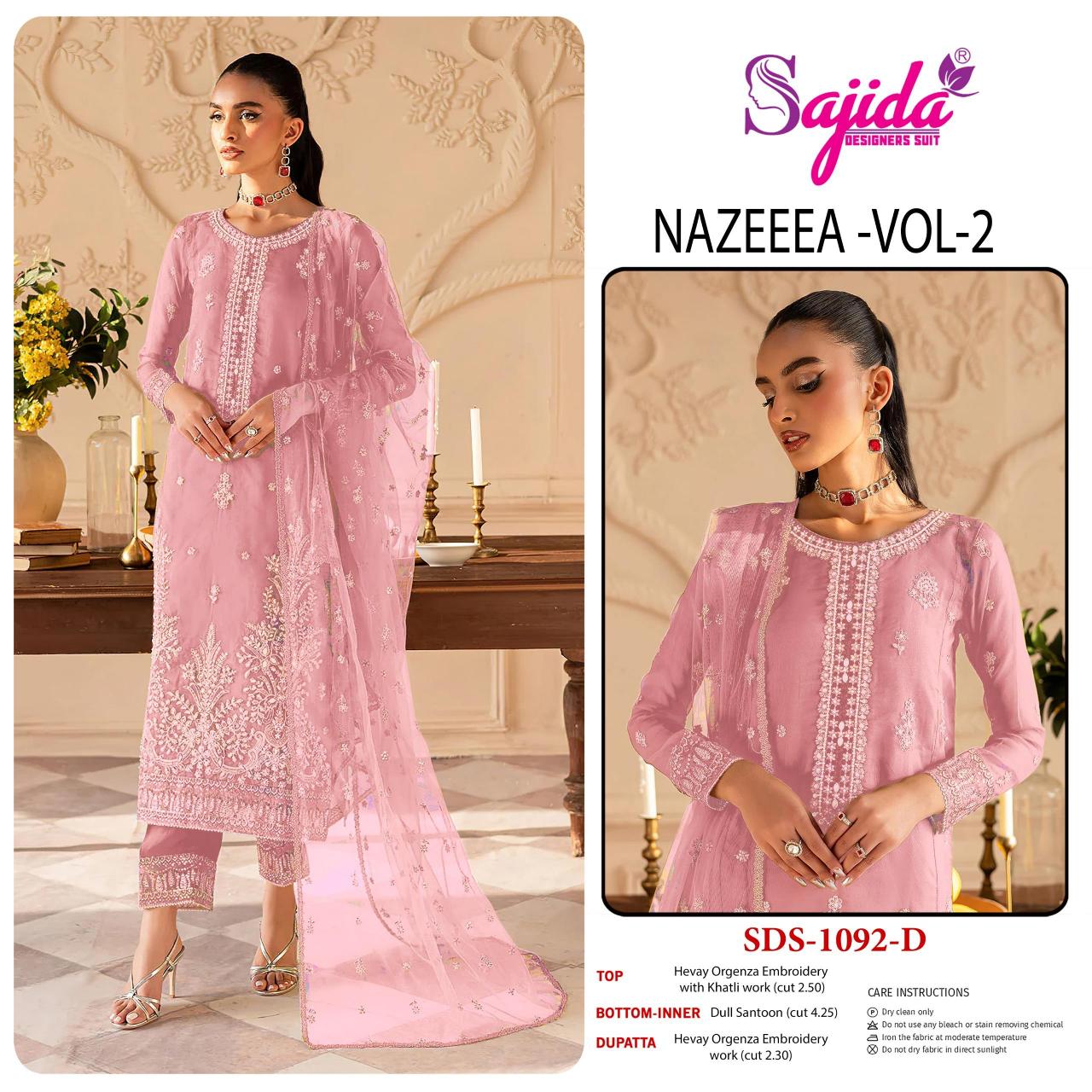 Sajida Nazeena vol 2 catalog pakistani suits wholesale in india