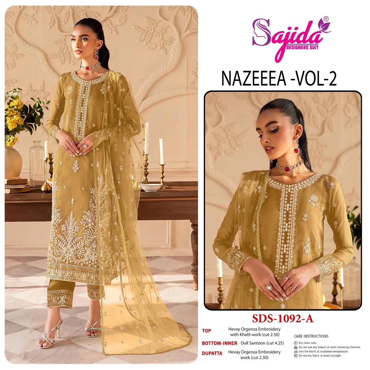 Sajida Nazeena vol 2 catalog pakistani suits wholesale in india