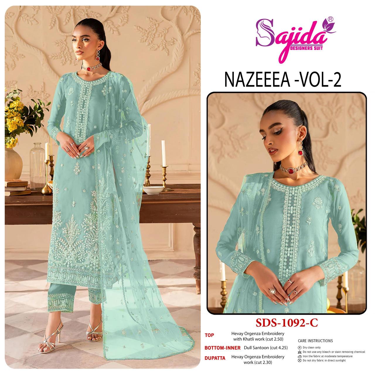 Sajida Nazeena vol 2 catalog pakistani suits wholesale in india