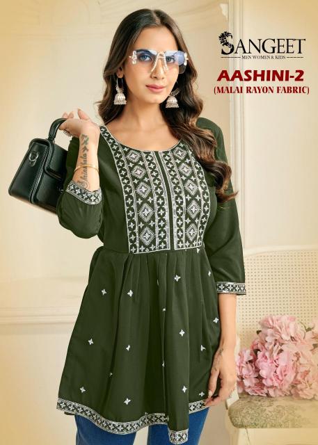 Sangeet Aashini Vol 2 catalog rayon kurti wholesale