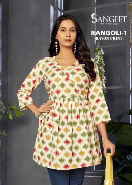 Sangeet Rangoli vol 1 catalog kurti tops wholesale in chennai