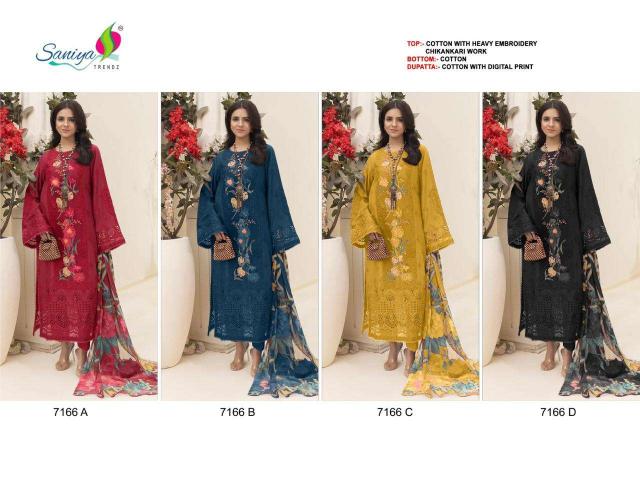 Saniya 7166 catalog pakistani suits wholesale online india