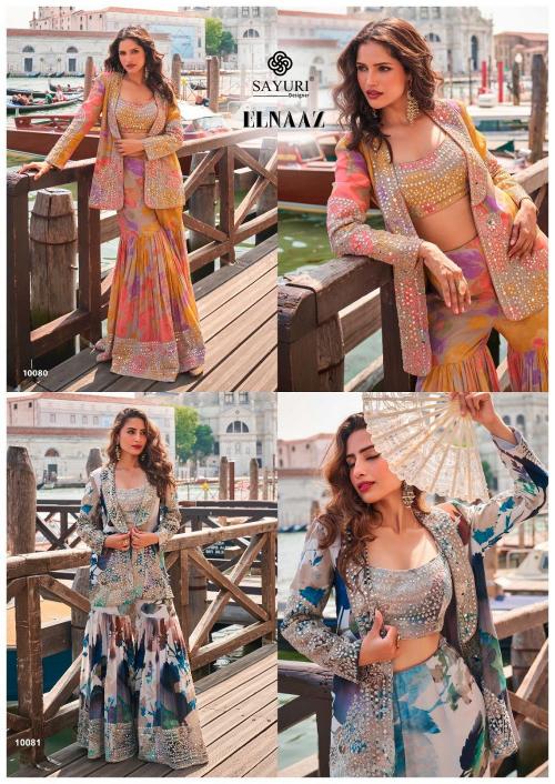 Sayuri Elnaaz catalog Silk Embroidered Indo Western