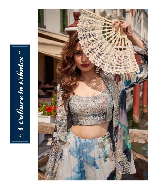 Sayuri Elnaaz catalog Silk Embroidered Indo Western