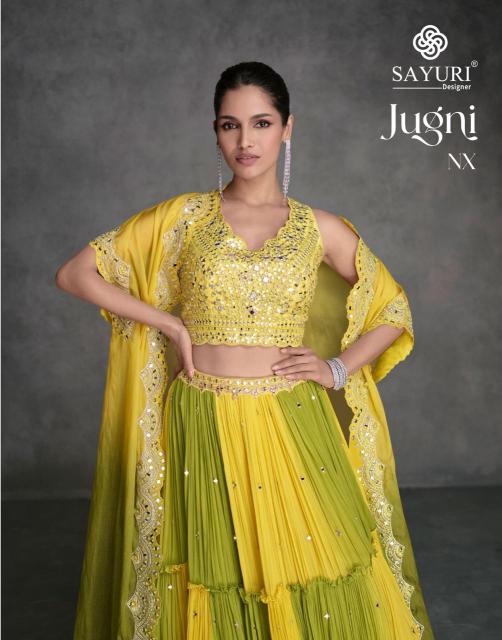 Sayuri Jugni Nx catalog Designer Indo Western lehenga choli