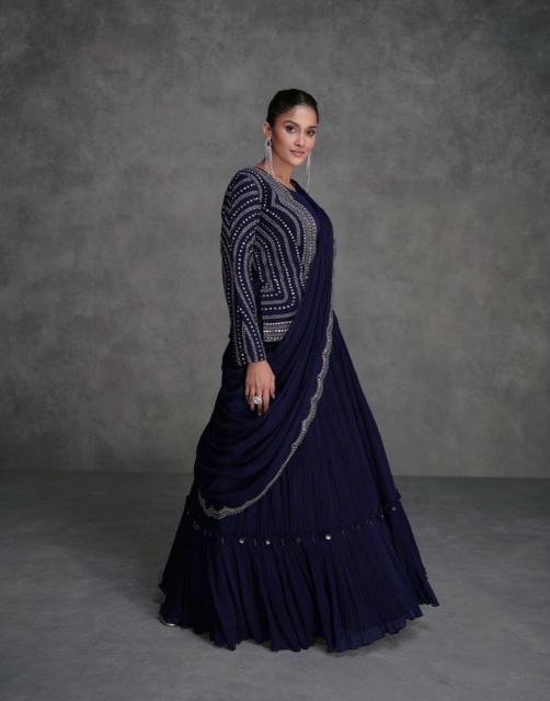 Sayuri Jugni Nx catalog Designer Indo Western lehenga choli