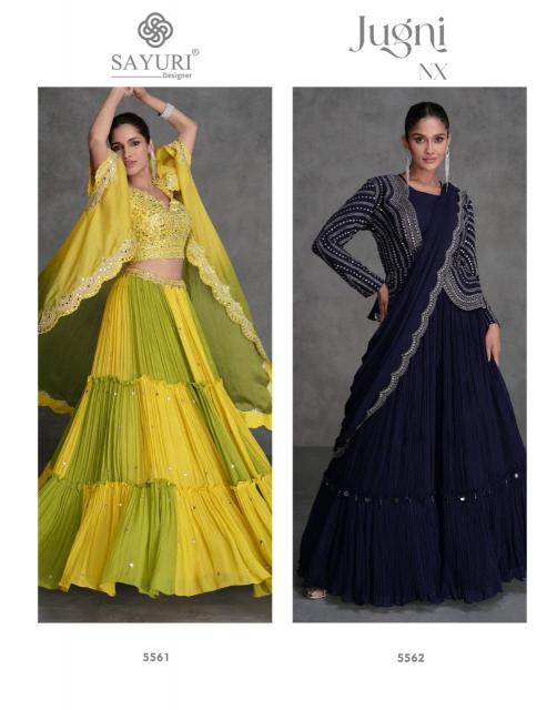 Sayuri Jugni Nx catalog Designer Indo Western lehenga choli