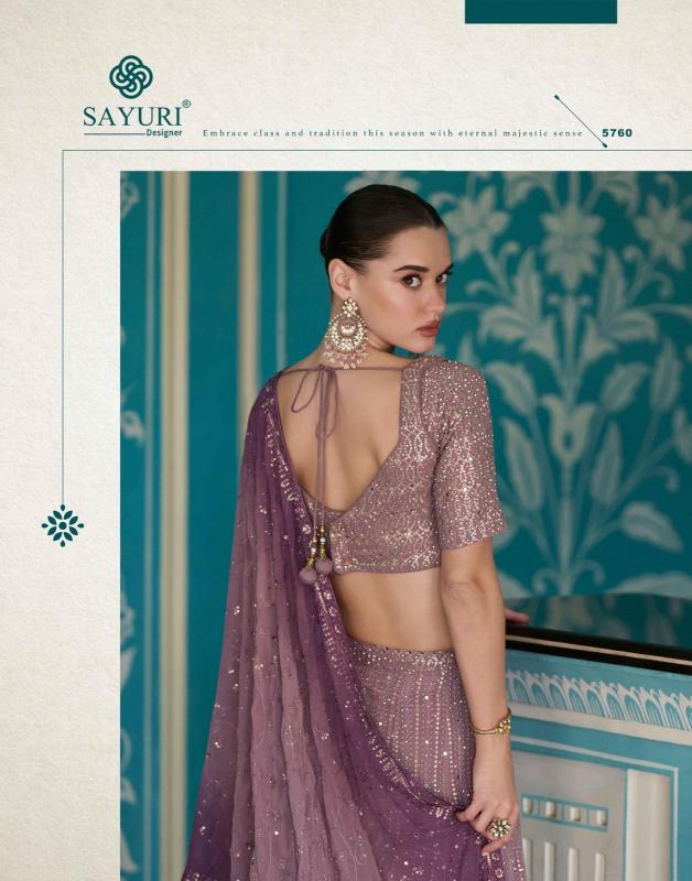 Sayuri Laskara catalog Georgette Embroidered indowestern