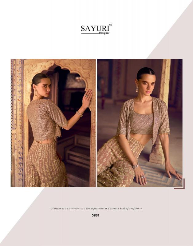 sayuri Mehfil catalog latest designer indowestern dress