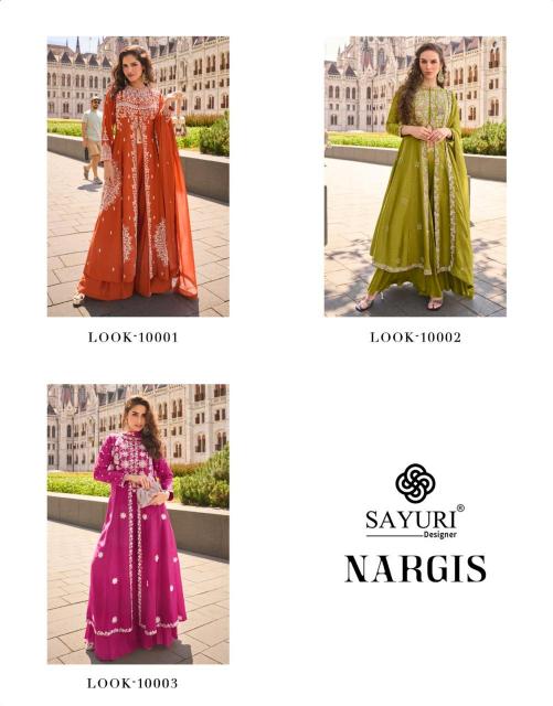 Sayuri Nargis catalog Silk Embroidered Indo Western