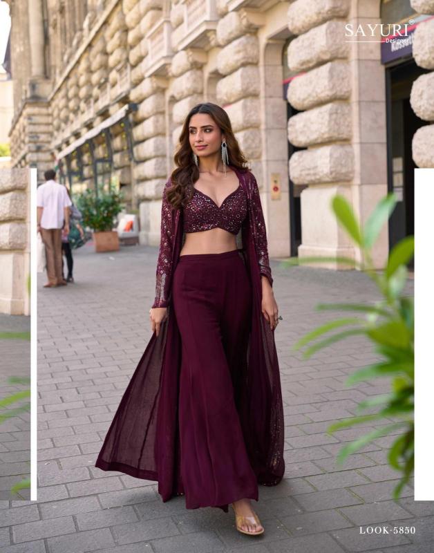 Sayuri Rubal catalog Embroidered Indo Western Party Wear
