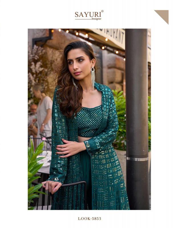 Sayuri Rubal catalog Embroidered Indo Western Party Wear